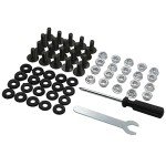 20X 6mm Fairing Plastics Guard Bolts Nuts Set 50cc 70cc 90cc 110cc 125cc Quad Pit Trail Dirt Bike ATV