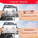 StarknightMT Scratch-Resistant UTV Windshield for Polaris