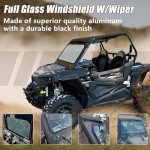 ECOTRIC Windshield with Wiper for Polaris RZR