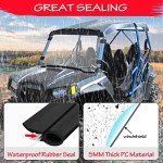 StarknightMT Scratch-Resistant UTV Windshield for Polaris