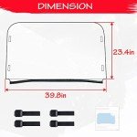 StarknightMT Scratch-Resistant UTV Windshield for Polaris
