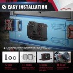 YZONA Adjustable Spare Tire Carrier for Jeep Wrangler