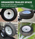 12” U-Bolt Spare Tire Carrier for Trailers
