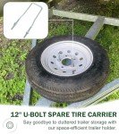 12” U-Bolt Spare Tire Carrier for Trailers