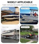 12” U-Bolt Spare Tire Carrier for Trailers