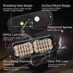 Amber LED Grille Strobe Light Bar - 8PC Set