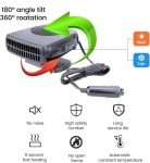 Portable 12V Car Heater and Windshield Defogger
