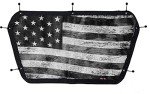 UTV Tactical Old Glory Flag Dust Screen for Kawasaki Teryx KRX