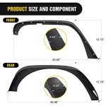 Nilight Off-Road Fender Flares for 2007-2018 Wrangler
