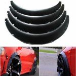 Universal 89cm Flexible Black Fender Flares - 4 Pack