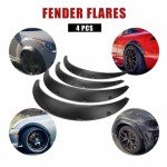 Universal 89cm Flexible Black Fender Flares - 4 Pack