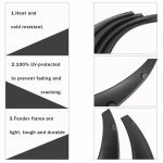 Universal 89cm Flexible Black Fender Flares - 4 Pack