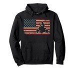 ATV America Flag Pullover Hoodie for Bikers