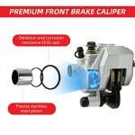 M MATI Brake Calipers with Pads for Kawasaki ATV