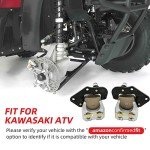 M MATI Brake Calipers with Pads for Kawasaki ATV