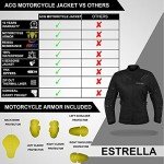 Alpha Cycle Gear Women’s Waterproof Motorcycle Jacket