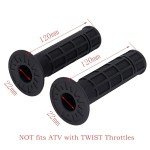 Black 7/8" Soft Rubber ATV Hand Grips