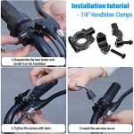 360-Degree ATV Side Rearview Mirror with Mount