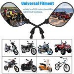 360-Degree ATV Side Rearview Mirror with Mount