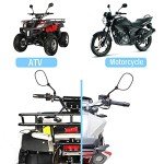 360-Degree ATV Side Rearview Mirror with Mount