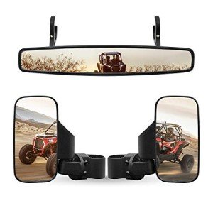 UTV Side & Center Mirrors for 1.75"-2" Roll Bars