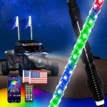 RGB LED Whip Lights for UTV and ATV