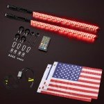 RGB LED Whip Lights for UTV and ATV