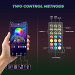 RGB LED Whip Lights for UTV and ATV