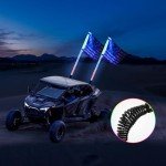 RGB LED Whip Lights for UTV and ATV