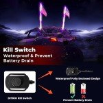 LED Whip Lights with Flags for ATV UTV