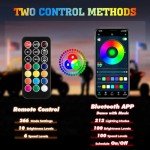 KEMIMOTO LED Whip Lights with Smartphone Control