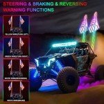 LED Whip Lights with Remote Control - 2 Pack