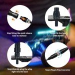 LED Whip Lights with Remote Control - 2 Pack