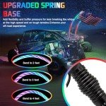 LED Whip Lights with Remote Control - 2 Pack