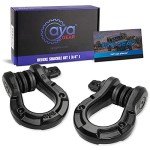 AyA Gear 3/4" D Ring Shackles (2 Pack)