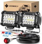 4-Inch LED Pod Lights Kit with Wiring Harness
