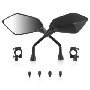 Universal ATV Rear View Mirrors with Adjustable Mount