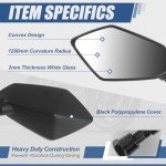 Universal ATV Rear View Mirrors with Adjustable Mount