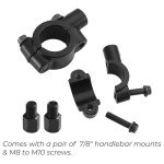 ATV Handlebar Mirrors - 360° Swivel Design