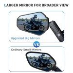 Vibration-Free 360° ATV Rear View Mirror