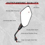 ATV Handlebar Mirrors - 360° Swivel Design