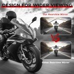 ATV Handlebar Mirrors - 360° Swivel Design
