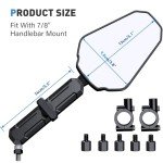 Vibration-Free 360° ATV Rear View Mirror