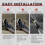 ATV Handlebar Mirrors - 360° Swivel Design