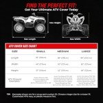 Heavy-Duty Waterproof ATV Cover with Zipper & Vents