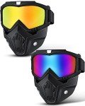 Motorcycle Helmet Goggles with Detachable Fog-Proof Filter
