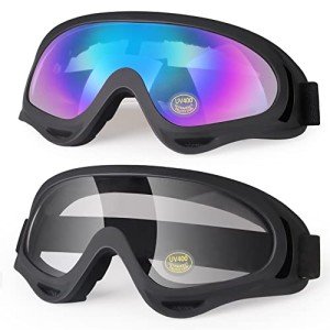 LMAVAG ATV Goggles - UV400 Anti-Fog Protection