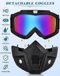 Motorcycle Helmet Goggles with Detachable Fog-Proof Filter
