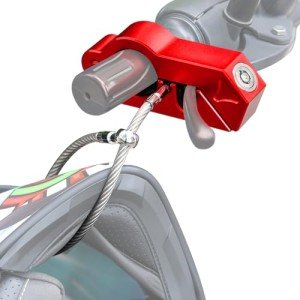 Heavy Duty Handlebar and Helmet Lock Combo