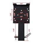 Universal 2" Trailer Hitch Winch Mount Plate